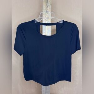 SHEIN  Black Crop Women's Top Sz S